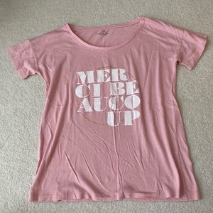 ⭐️Jcrew Collector Tee- Merci Beaucoup